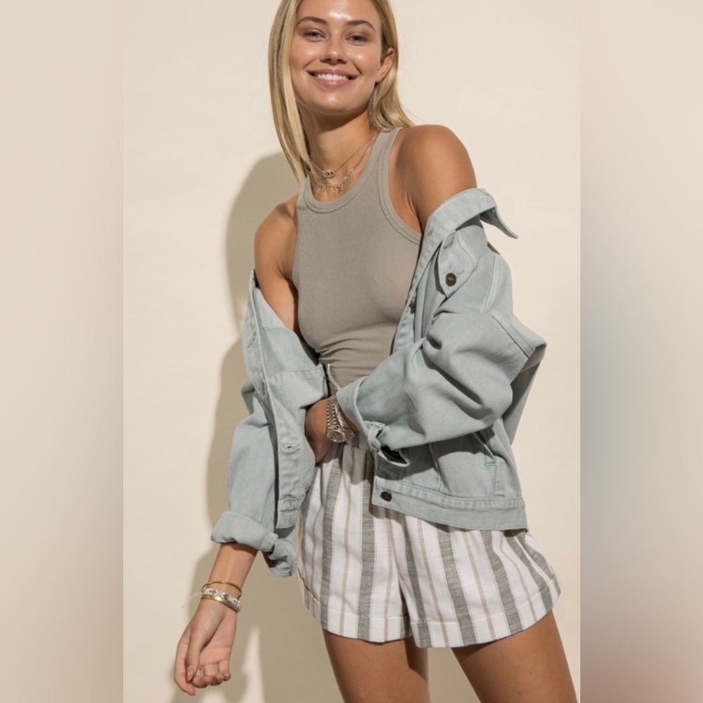 Olive taupe shorts